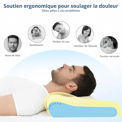 Oreiller Cervical - Mousse à Mémoire de Forme | Relax