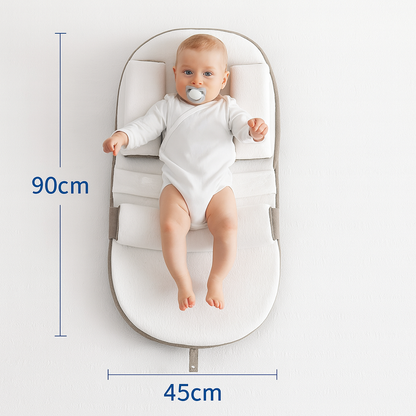 Coussin Bébé Anti-Reflux - Inclinaison Ajustable & Soutien du Dos