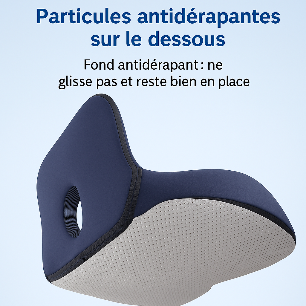 Coussin Ergonomique Anti-Escarre – Soutien Mémoire de Forme Coccyx & Lombaire