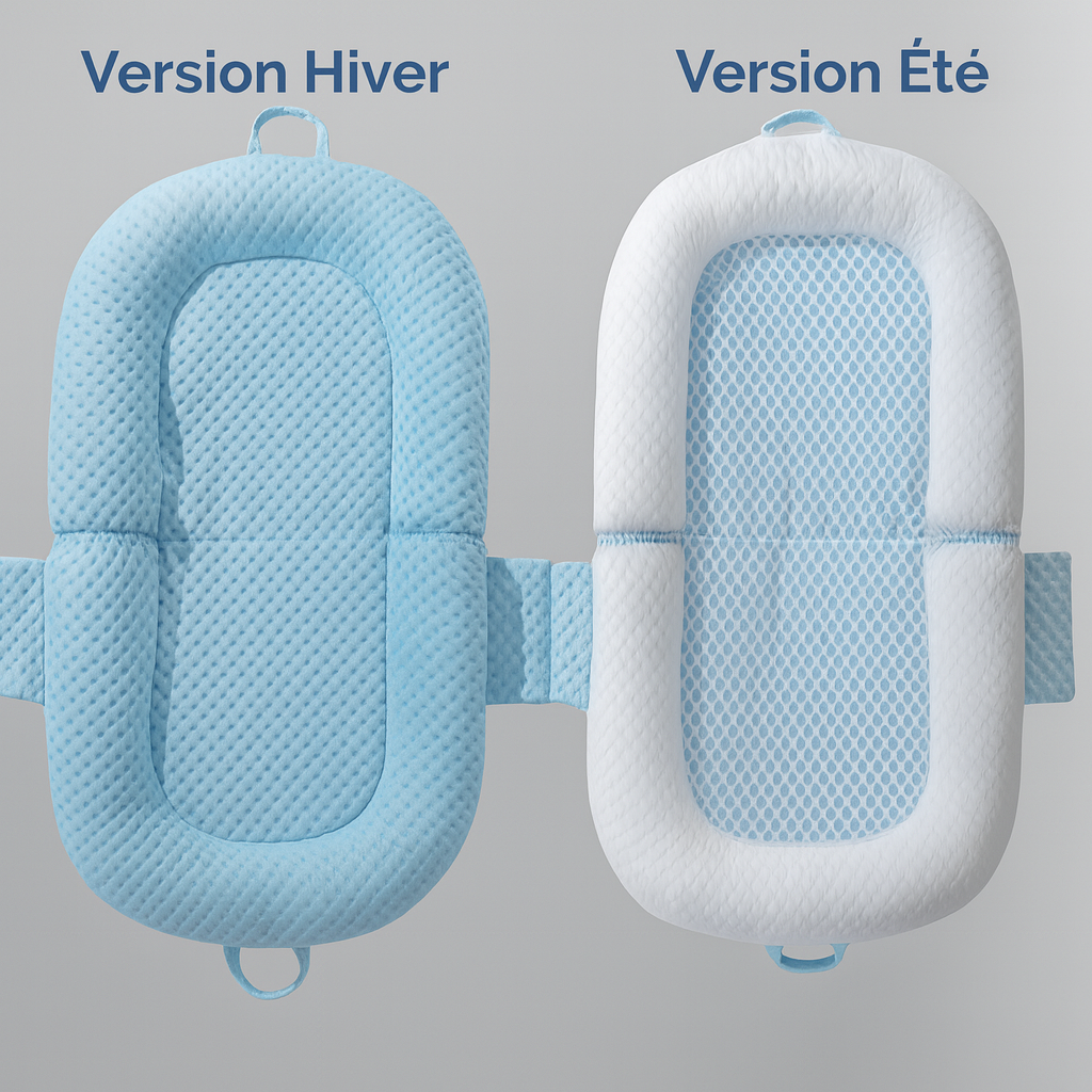Réducteur de Lit Bébé Anti‑Reflux – Coussin Inclinable pour Cododo & Voyage - COUSSIN LAB