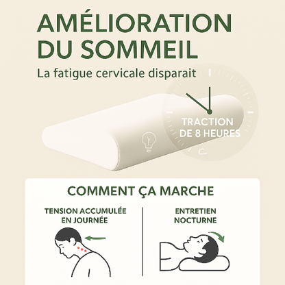 100% Natural Bamboo Memory Foam Cushion - Orthopedic Cervical Support