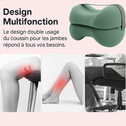 Coussin Ergonomique Jambe & Genou Genoxa™ – Mousse à Mémoire de Forme Anti-Douleur