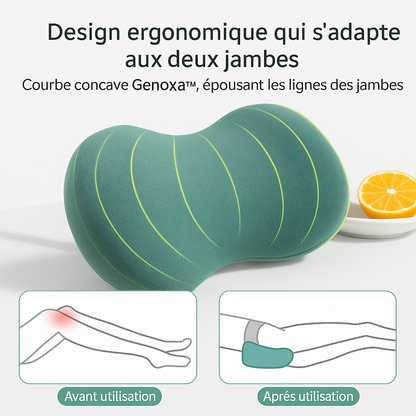Coussin Ergonomique Jambe & Genou Genoxa™ – Mousse à Mémoire de Forme Anti-Douleur