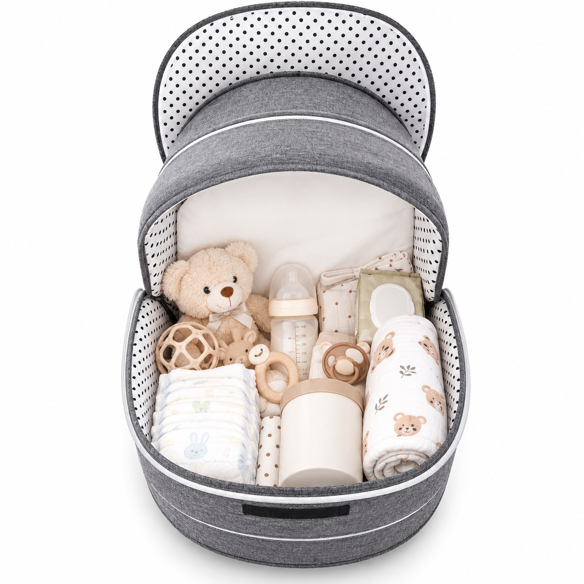 Couffin bébé portable avec moustiquaire – Lit de voyage pliable pour nouveau-né - COUSSIN LAB