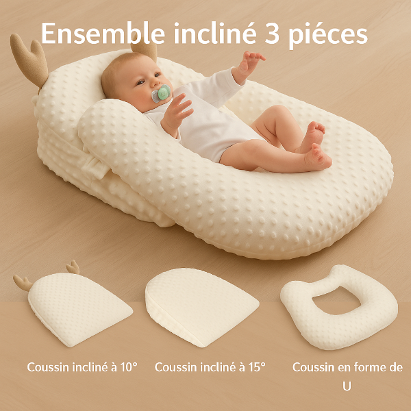 Coussin Bébé - Anti-Régurgitation & Anti-reflux 0-2 ans - COUSSIN LAB