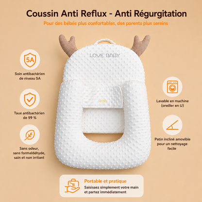Coussin Bébé - Anti-Régurgitation & Anti-reflux 0-2 ans - COUSSIN LAB
