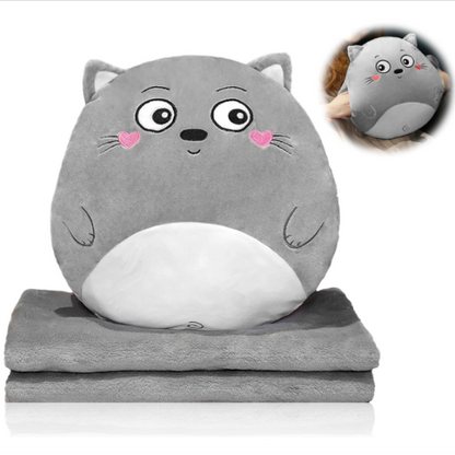 Coussin Peluche 3-en-1 | Chauffe main + Couverture GRATUITE ! - COUSSIN LAB