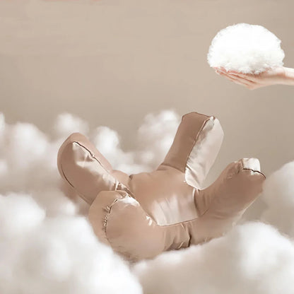 Coussin Visage Anti-Rides avec Taie Satinée de Luxe - SkinAura™