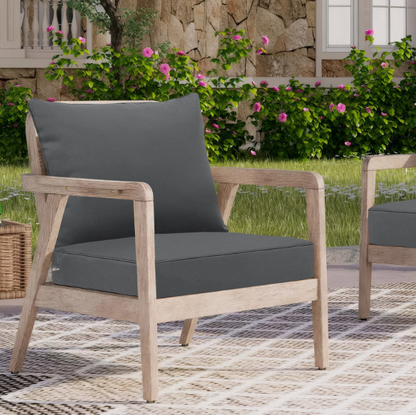 Coussin d'extérieur imperméables avec dossier – Idéals pour le jardin, la terrasse ou le balcon, résistants à la décoloration