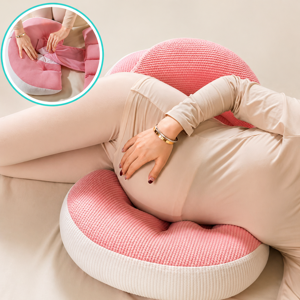 Coussin de Grossesse Ergonomique | RELAX-SOFT™ + Coussin OFFERT - COUSSIN LAB
