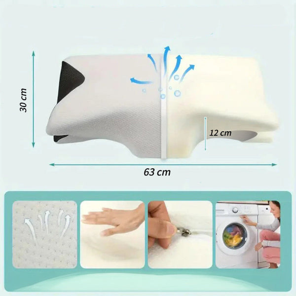 Coussin Cervical  Ergonomique - Mousse à Mémoire de Forme