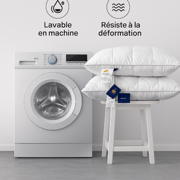 Coussin en duvet d’oie – Confort d’hôtel 5 étoiles à la maison - COUSSIN LAB