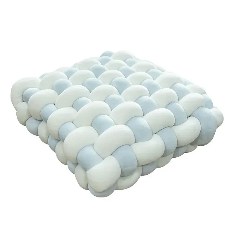 Coussin Carré Tricoté  – Cocon Moelleux