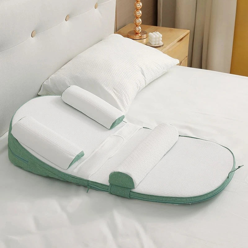 Coussin Bébé Anti-Reflux - Inclinaison Ajustable & Soutien du Dos