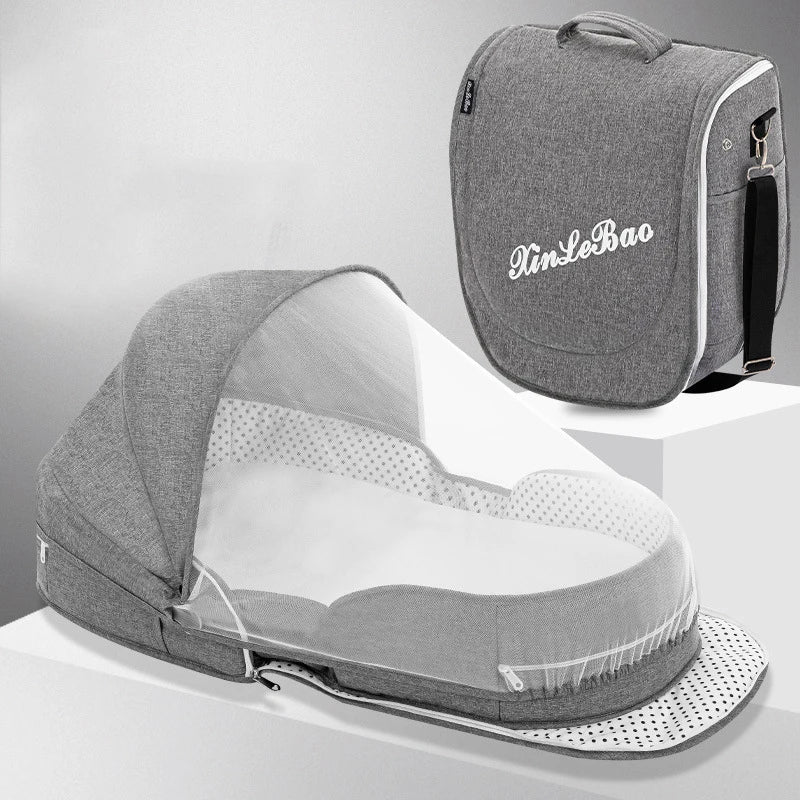 Couffin bébé portable avec moustiquaire – Lit de voyage pliable pour nouveau-né - COUSSIN LAB