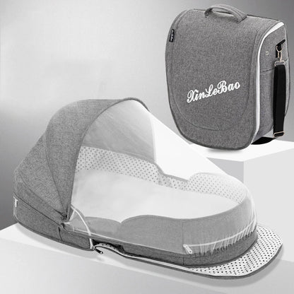 Couffin bébé portable avec moustiquaire – Lit de voyage pliable pour nouveau-né - COUSSIN LAB