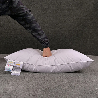100% White Goose Feather Pillow Five-star Hotel Goose Feather Pillow Single Healthy Memory Pillow Orthopedic Pillow - COUSSIN LAB