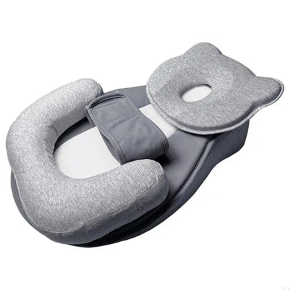 Coussin Bébé Multifonction Lunéa™– Anti-Reflux, Tête Plate, Allaitement