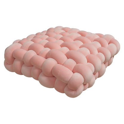 Coussin Carré Tricoté  – Cocon Moelleux