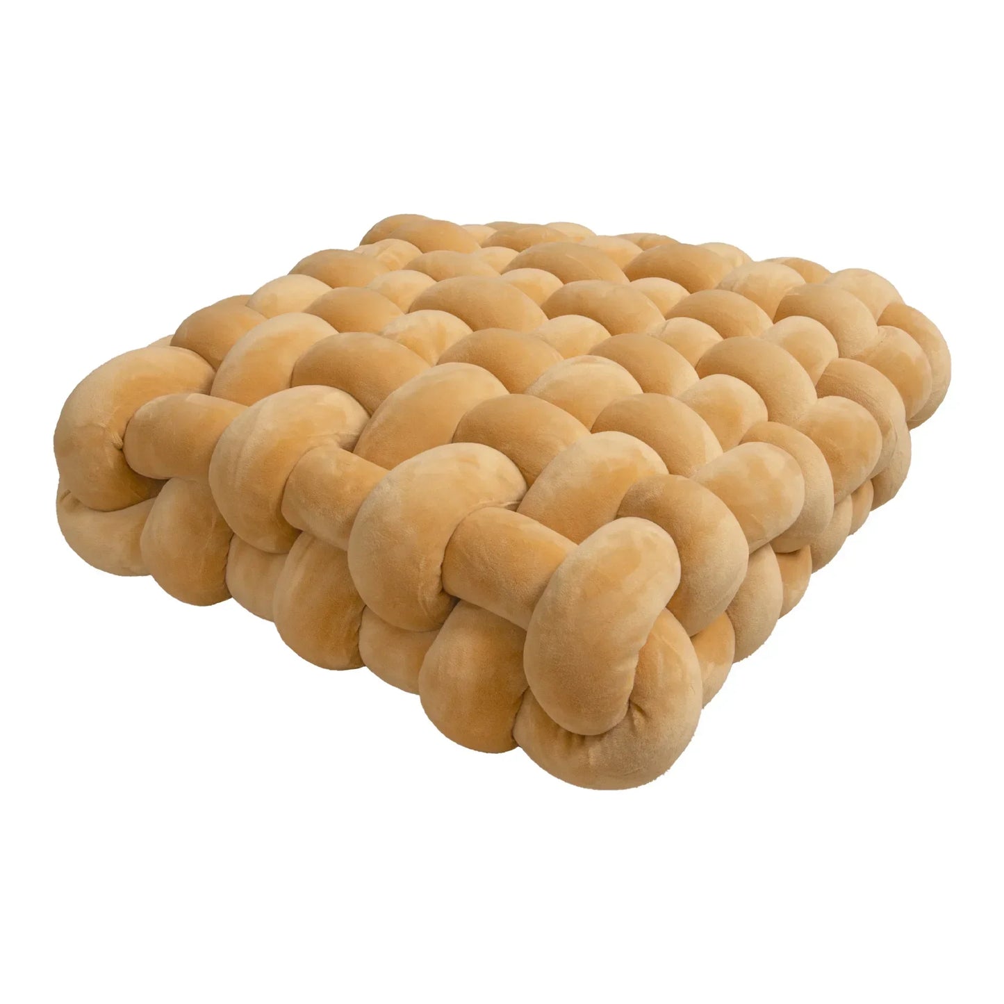 Coussin Carré Tricoté  – Cocon Moelleux