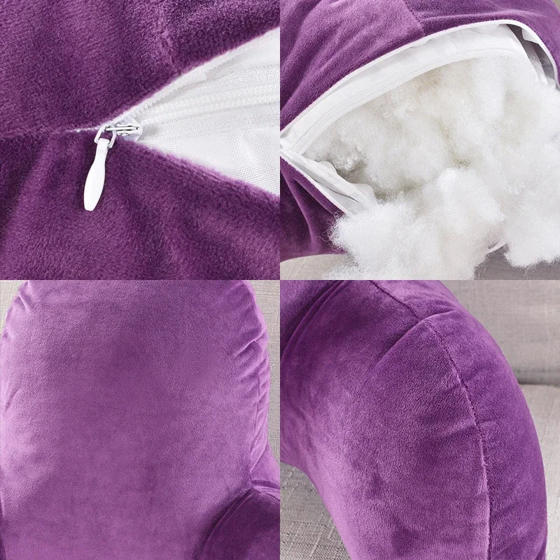 Coussin de Lecture Ergonomique en Velours