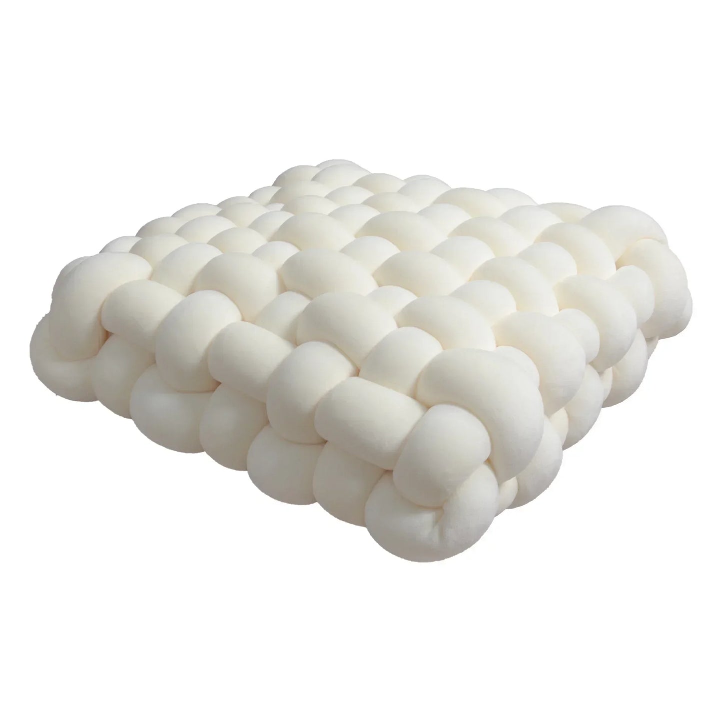 Coussin Carré Tricoté  – Cocon Moelleux