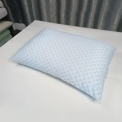 1pc Sleeping Pillow Ice Silky and Bamboo Fiber AB Sided Face Shredded Memory Foam Filling Soft Home Hotel Pillows 51*76cm - COUSSIN LAB