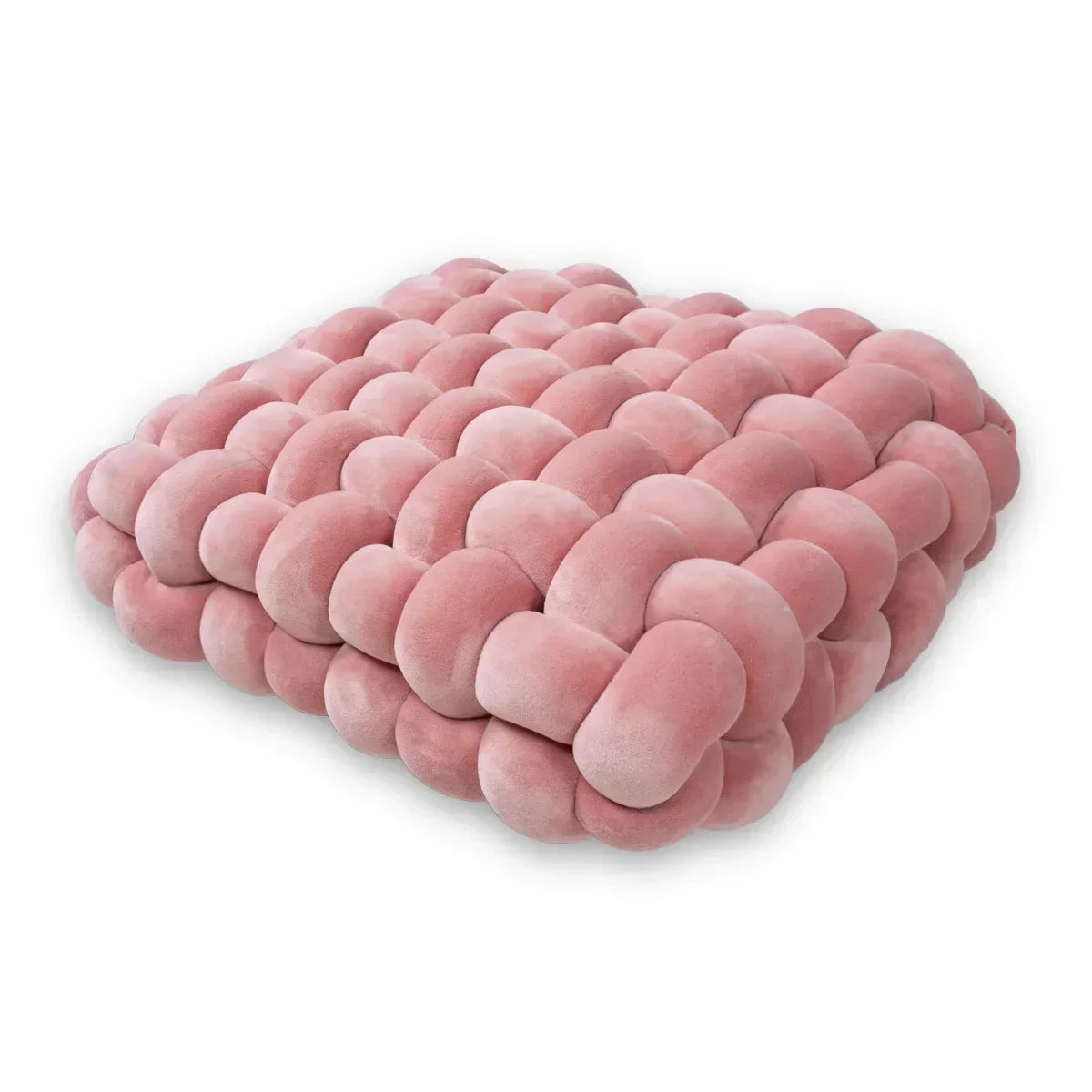 Coussin Carré Tricoté  – Cocon Moelleux