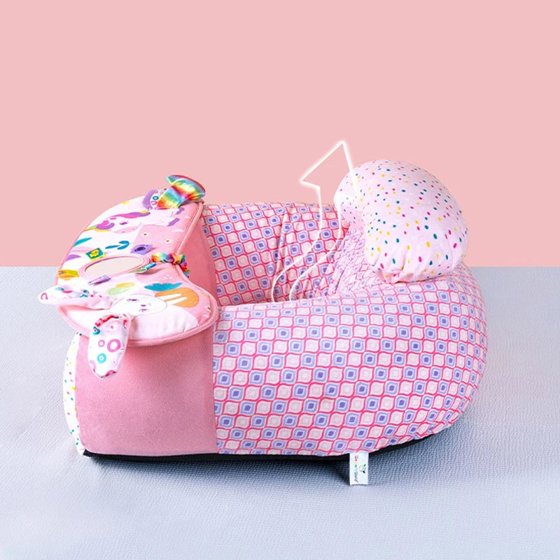 Coussin d’Éveil Bébé Assis – Soutien Doux et Sécurisé pour l’Apprentissage de la Position Assise