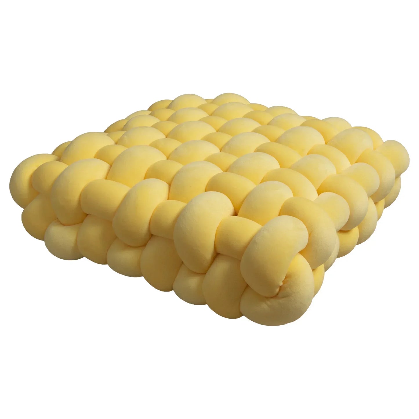 Coussin Carré Tricoté  – Cocon Moelleux