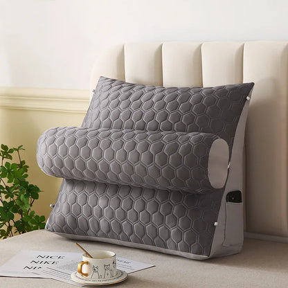 Coussin de Lecture Triangulaire – Grand Cale-Dos en Latex Rafraîchissant - COUSSIN LAB