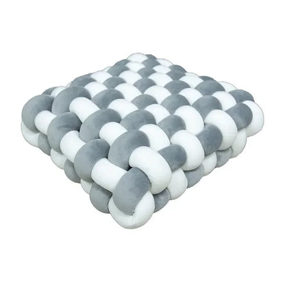 Coussin Carré Tricoté  – Cocon Moelleux