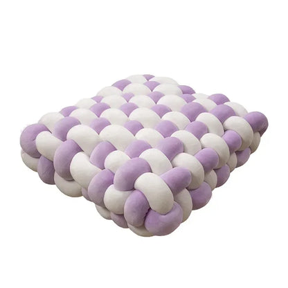 Coussin Carré Tricoté  – Cocon Moelleux