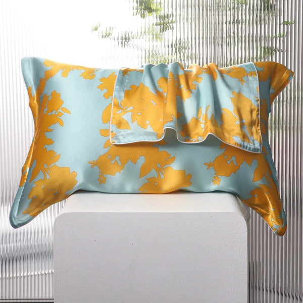 Taie d’oreiller en soie de mûrier 100 % naturelle pour les cheveux et la peau