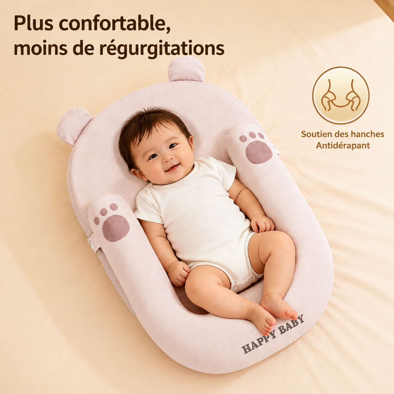 cousin bebe anti-regurgitation anti reflux plan incline