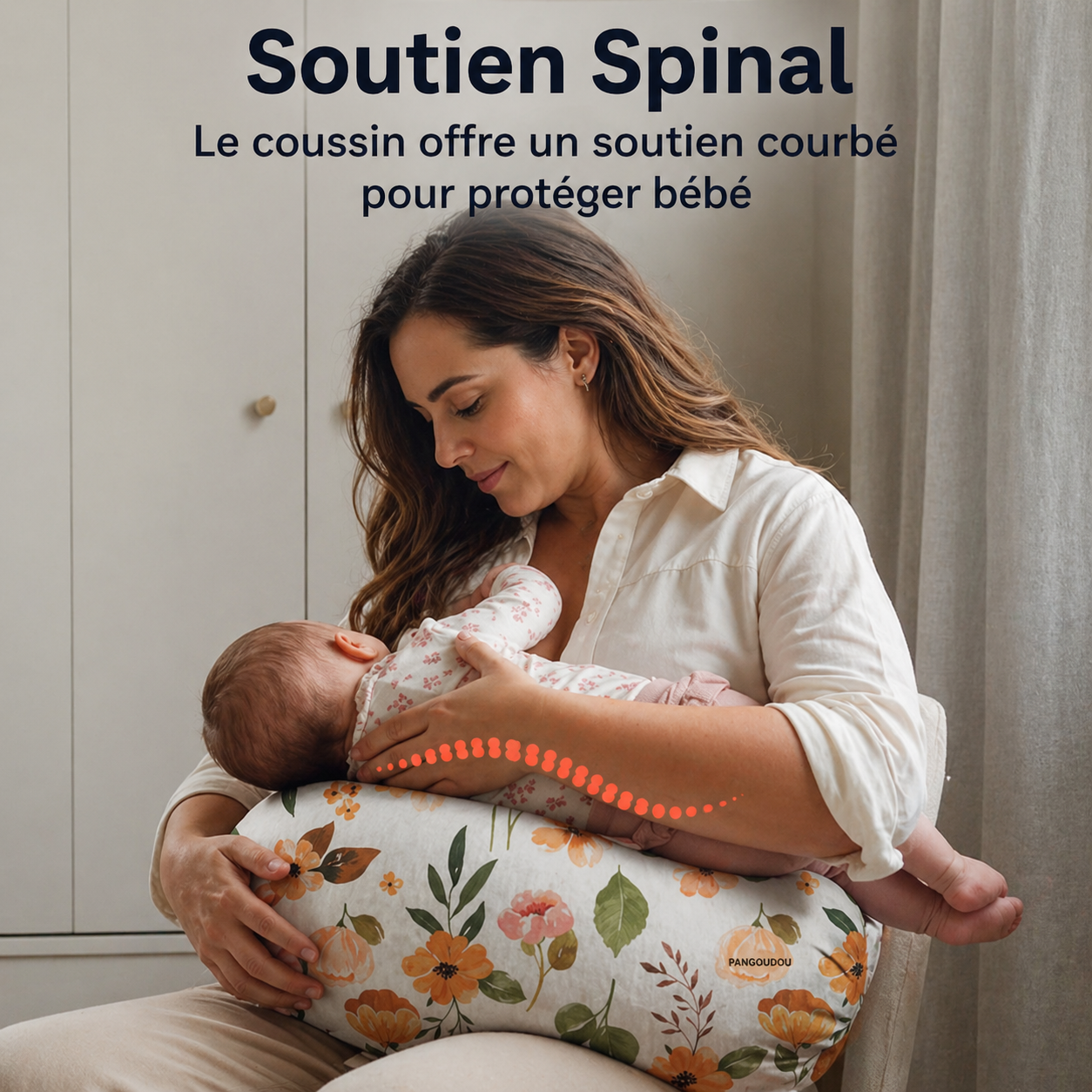 Coussin d’allaitement BabyFlow™ Multifonctionnel – Soutien optimal & confort total - COUSSIN LAB
