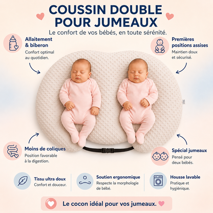 coussin allaitement jumeaux