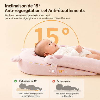 coussin bebe anti reflux anti regurgitation plan incline