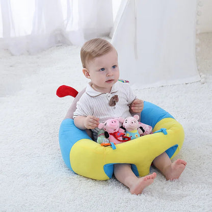 Coussin Bébé Assis – Coton doux & Antidérapant pour apprendre sans chute