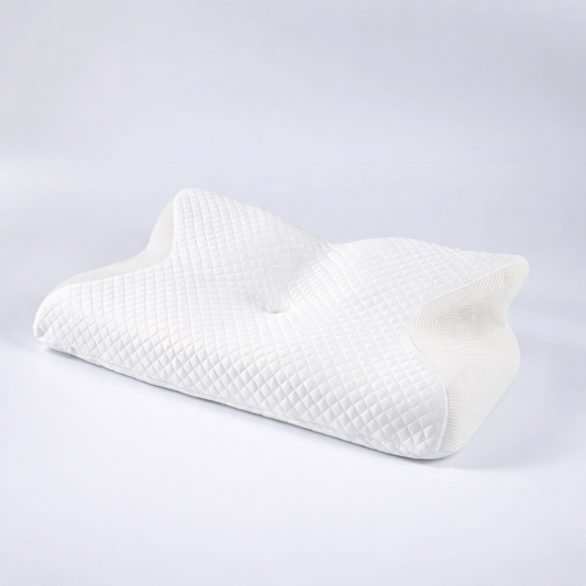 Oreiller Cervical Ergonomique en Mousse à Mémoire de Forme DreamLab™ - COUSSIN LAB