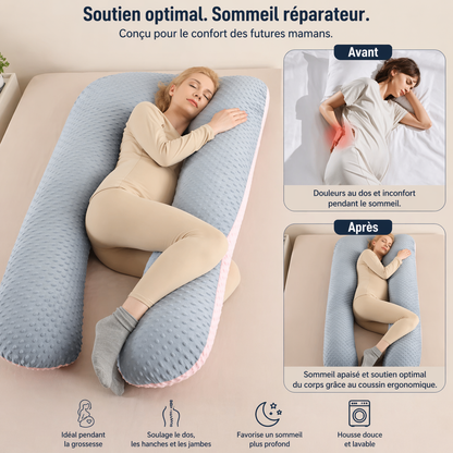 Coussin de Grossesse Ergonomique  | U-SOFT™ Multiusage - COUSSIN LAB