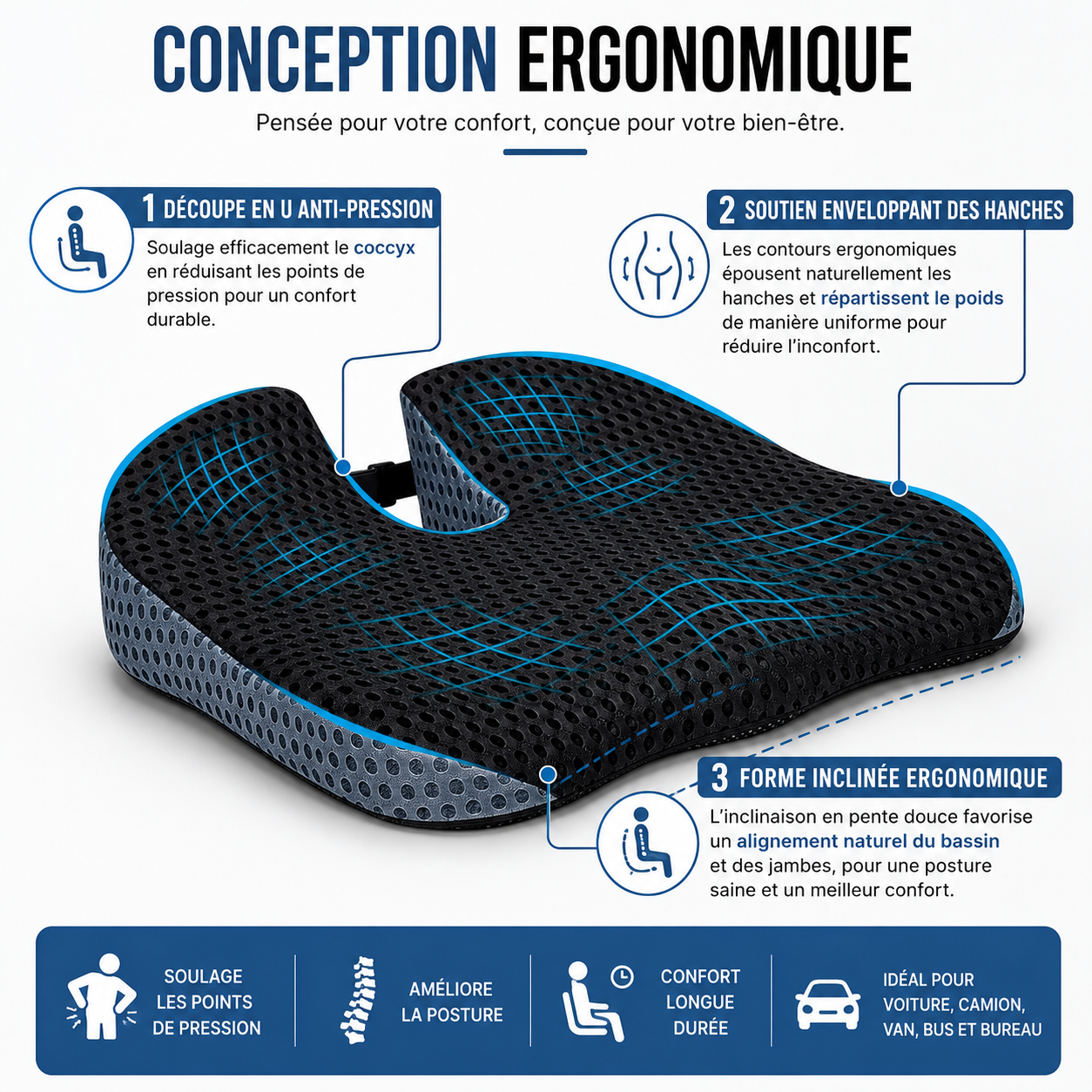 coussin rehausseur voiture