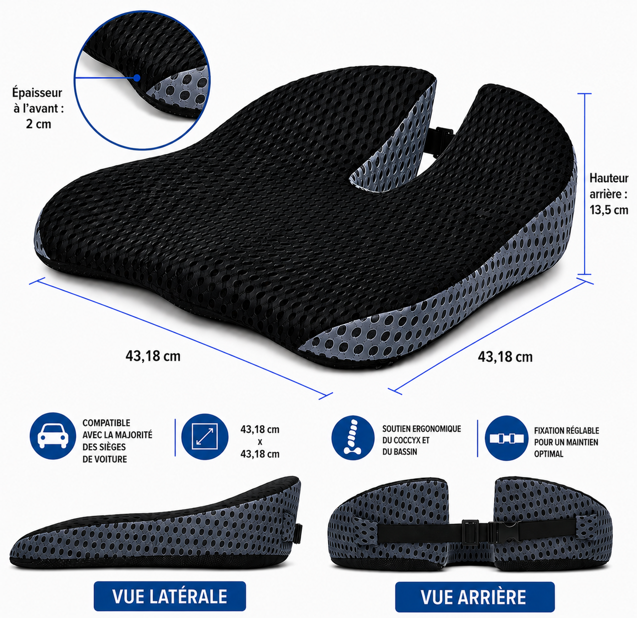 coussin rehausseur voiture